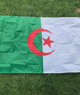 Algerijnse Vlag 90x150cm Polyester - Hoge Kwaliteit