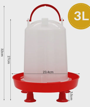Automatische Kippen Drinkbak 3L - Plastic Watertrog voor Pluimvee