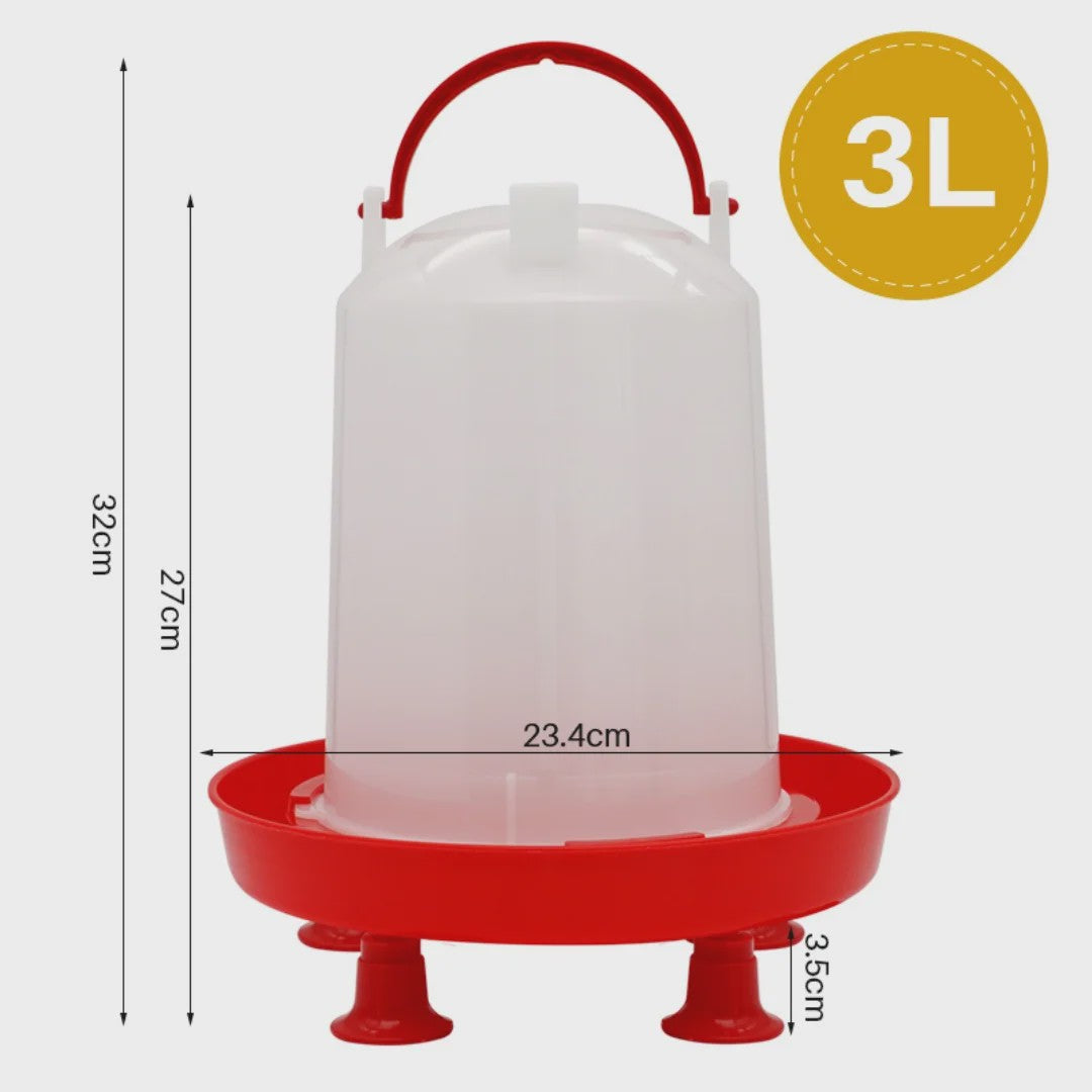Automatische Kippen Drinkbak 3L - Plastic Watertrog voor Pluimvee