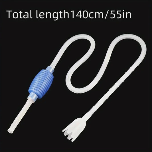 Aquarium Waterwisselaar & Reinigingsset - 1.4m Sifon Pomp voor Aquarium Onderhoud