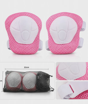 Kinder Helm & Beschermers Set Roze - Verstelbaar voor Fiets, Skateboard, Scooter