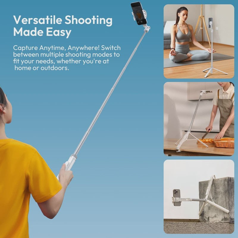 Ulanzi TT88 1.44M Selfie Stick & Statief met MagSafe Klem - Overhead & 360° Fotografie