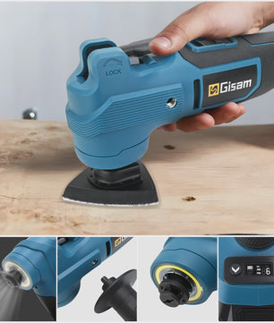 Gisam Multitool 7 Versnellingen Brushless - Oscillerend Gereedschap 20000 OPM