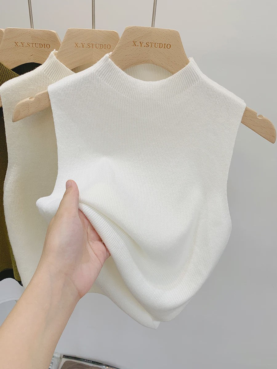 Gebreide Tanktop Dames - Mouwloos Vest Trui voor Lente & Zomer
