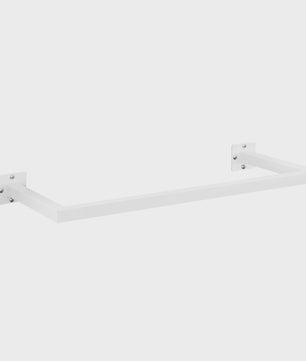 Industriële Wandkapstok Wit Metaal - Ruime Kledinghanger voor Hal, Slaapkamer