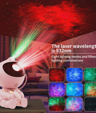 Astronaut Sterrenhemel Projector Lamp - Magische Sterren & Nevels voor Slaapkamer