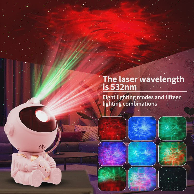 Astronaut Sterrenhemel Projector Lamp - Magische Sterren & Nevels voor Slaapkamer