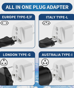 3-delige Universele Reisadapter: Australië naar EU/US/UK - Veilig & Flexibel