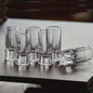 30ml Kristallen Shotglazen Set - Elegante Borrelglazen voor Whiskey, Tequila & Feesten
