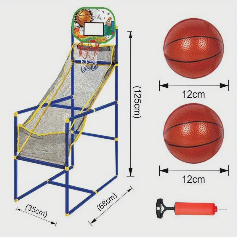 Arcade Basketbalspel Set - Indoor/Outdoor, Eenvoudige Installatie met Pomp & Ballen