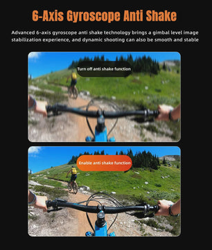 5K Mini Action Camera met Anti-Shake, Touchscreen & Waterdicht Ontwerp - Ideaal voor Motor, Fiets & Outdoor Sport