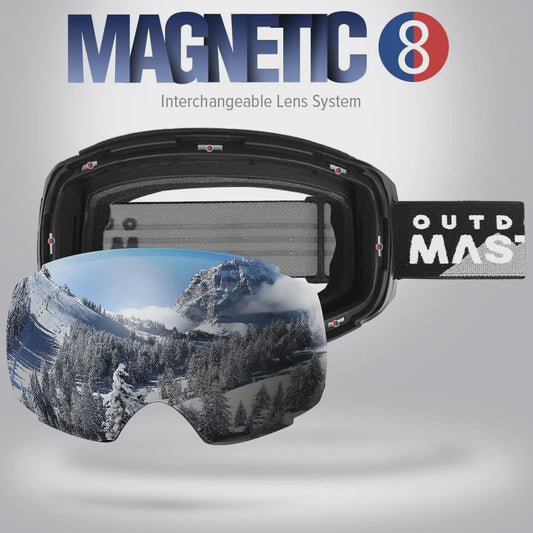 OutdoorMaster PRO Ski Goggles: Verwisselbare HD Lens, UV400, Anti-Fog, Over-The-Glasses