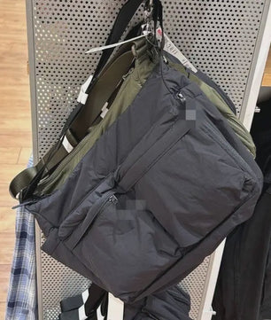 Grote Casual Messenger Bag - Waterafstotende Nylon Schoudertas met Laptopvak en Veel Vakken