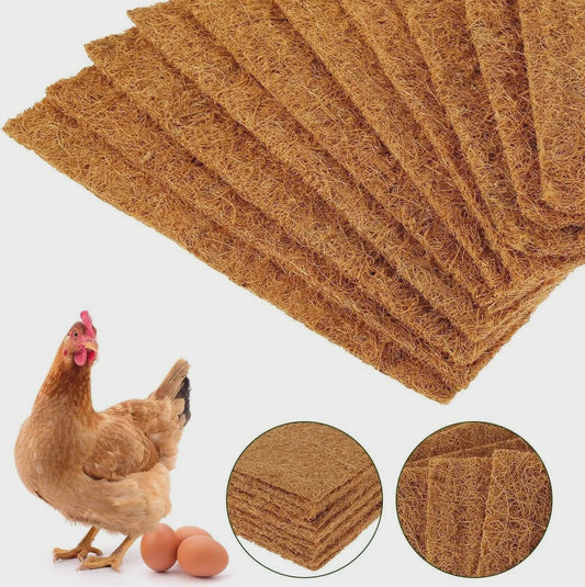 Milieuvriendelijke Kokosvezel Kippennestmatten - Herbruikbaar & Duurzaam Legnest Bodemmateriaal