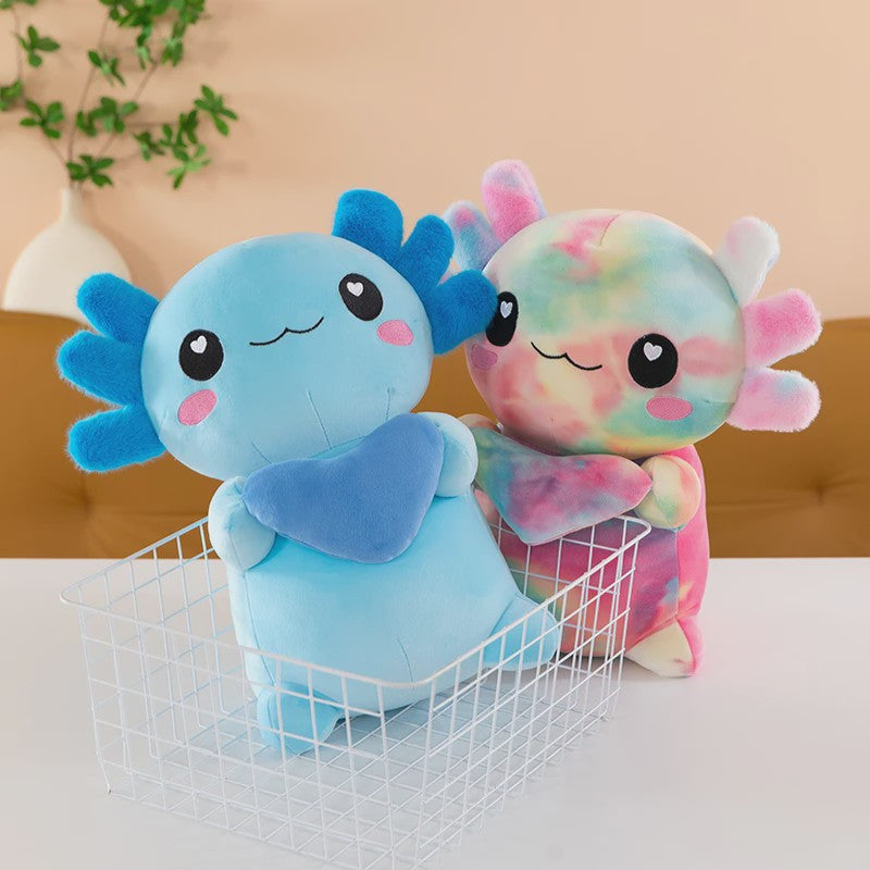 Zachte Axolotl Pluche Knuffel - Verkrijgbaar in 4 Kleuren, Perfect Cadeau