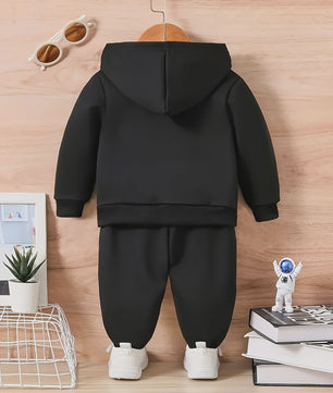 Baby Meisjes Fleece Trainingspak met Luipaard Hart - Herfst/Winter