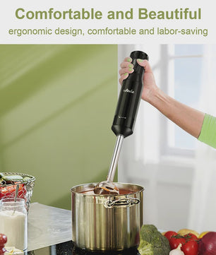 Krachtige Wancle Staafmixer 600W: Multifunctioneel & Turbo voor Babyvoeding, Groenten en Vlees