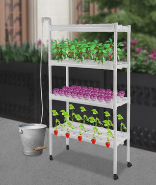 Draagbare Hydroponische Kweekset - 108 Plantplaatsen met Waterpomp & Timer