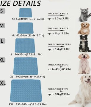 Hondenkoelmat & Kattenkoelmat - Verkoeling voor Huisdieren in de Zomer | Verschillende Maten