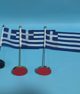 Griekse Vlag Bureau - 14x21cm Polyester Tafelvlag