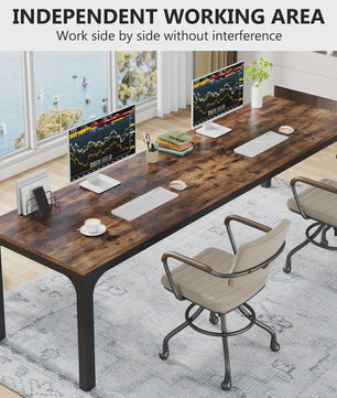 Tribesigns Extra Groot Bureau 200x70cm - Robuust Werkbureau voor Kantoor en Thuis