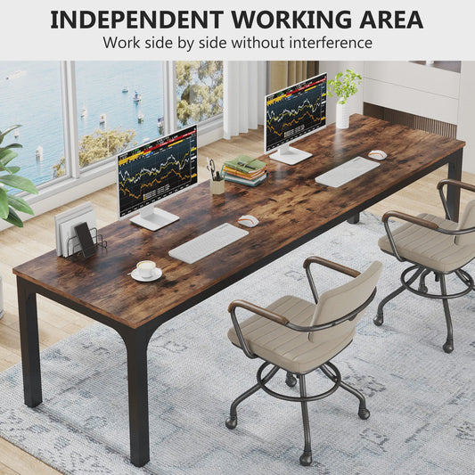 Tribesigns Extra Groot Bureau 200x70cm - Robuust Werkbureau voor Kantoor en Thuis