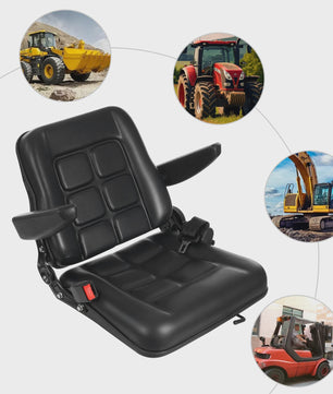 Comfortabele Tractor en Heftruck Stoel met Veiligheidsgordel en Verstelbare Rugleuning
