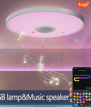 Slimme LED Plafondlamp met RGB, Muziek & Speaker - App & Afstandsbediening