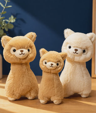 Kawaii Alpaca Pluche Knuffel - Zachte Llama Pluche Dier Speelgoed Pop als Kussen, Cadeau en Kamerdecoratie
