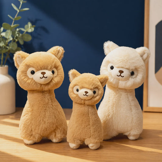 Kawaii Alpaca Pluche Knuffel - Zachte Llama Pluche Dier Speelgoed Pop als Kussen, Cadeau en Kamerdecoratie