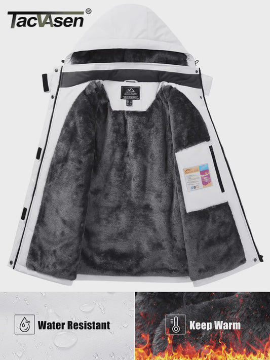 TACVASEN Dames Winter Parka Jas - Fleece gevoerd, Waterdicht & Winddicht Ski Jack
