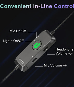 Jeecoo V20U USB Gaming Headset: Surround Sound, Noise Cancelling Microfoon & Comfortabele Oorkussens