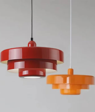 Retro Oranje Plafondlamp - Stijlvolle Hanglamp voor Eetkamer, Restaurant & Bar