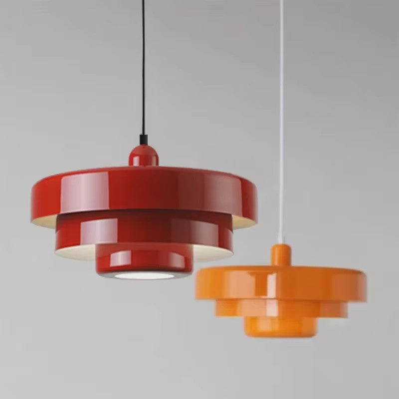 Retro Oranje Plafondlamp - Stijlvolle Hanglamp voor Eetkamer, Restaurant & Bar