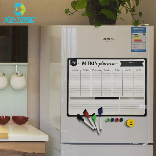Flexibel Magnetisch Weekplanner Whiteboard A3 - Ideaal voor Koelkast & Kantoor
