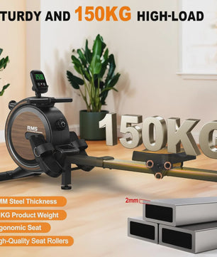 MettleMatic RM5 Magneet Roeitrainer met Bluetooth, 16 Weerstandsniveaus en 150kg Capaciteit