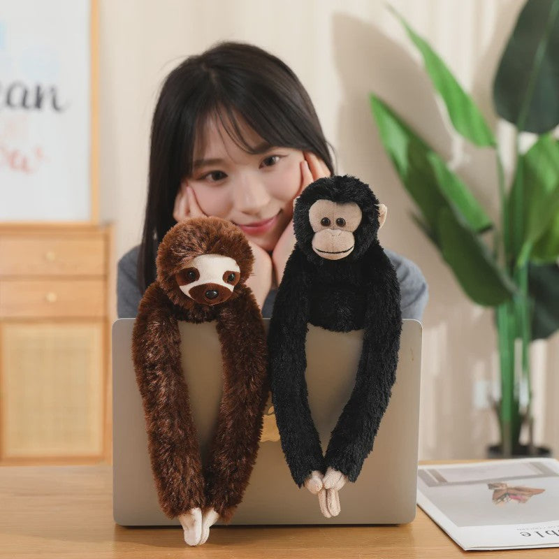 Lange Arm Aap, Luiaard, Orang-oetan & Lemur Pluche Speelgoed - Hangend Knuffel (50/70cm)