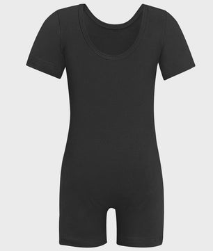 Elastisch Turnpakje Meisjes Short Unitard - Perfect voor Gym, Dans & Ballet