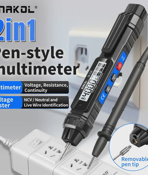 SANKOL SK-216 Digitale Multimeter & Spanningsmeter Pen - 4000 Counts, NCV, Auto Range