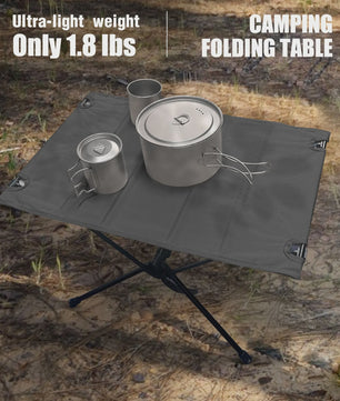 WESTTUNE Campingtafel Opvouwbaar Lichtgewicht Aluminium & 1680D Oxford Doek - Draagbaar voor Outdoor Picknick