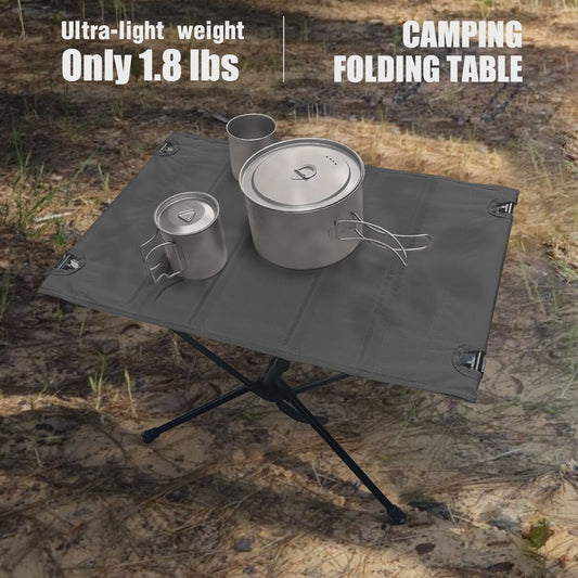 WESTTUNE Campingtafel Opvouwbaar Lichtgewicht Aluminium & 1680D Oxford Doek - Draagbaar voor Outdoor Picknick