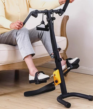 Compacte Hometrainer Fiets & Stepper met Handgreep - Revalidatie & Fitness