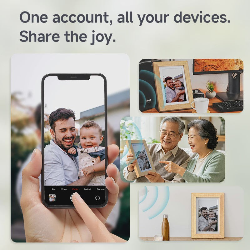 Bigme F7 Pro 7.5" Kleuren E-ink Fotolijst - WiFi Smart Display met Kalender & AI Beeldcreatie