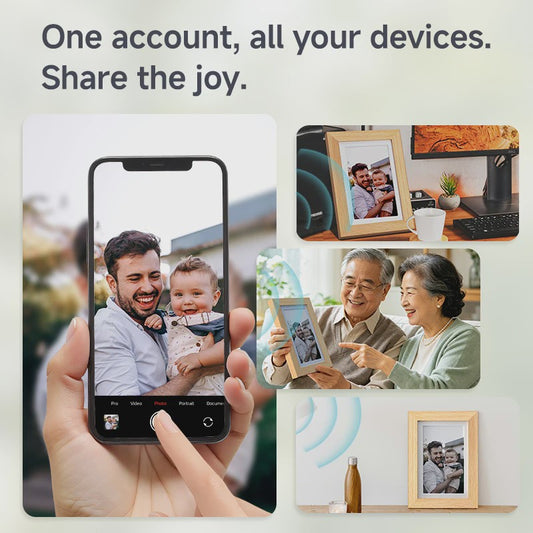 Bigme F7 Pro 7.5" Kleuren E-ink Fotolijst - WiFi Smart Display met Kalender & AI Beeldcreatie