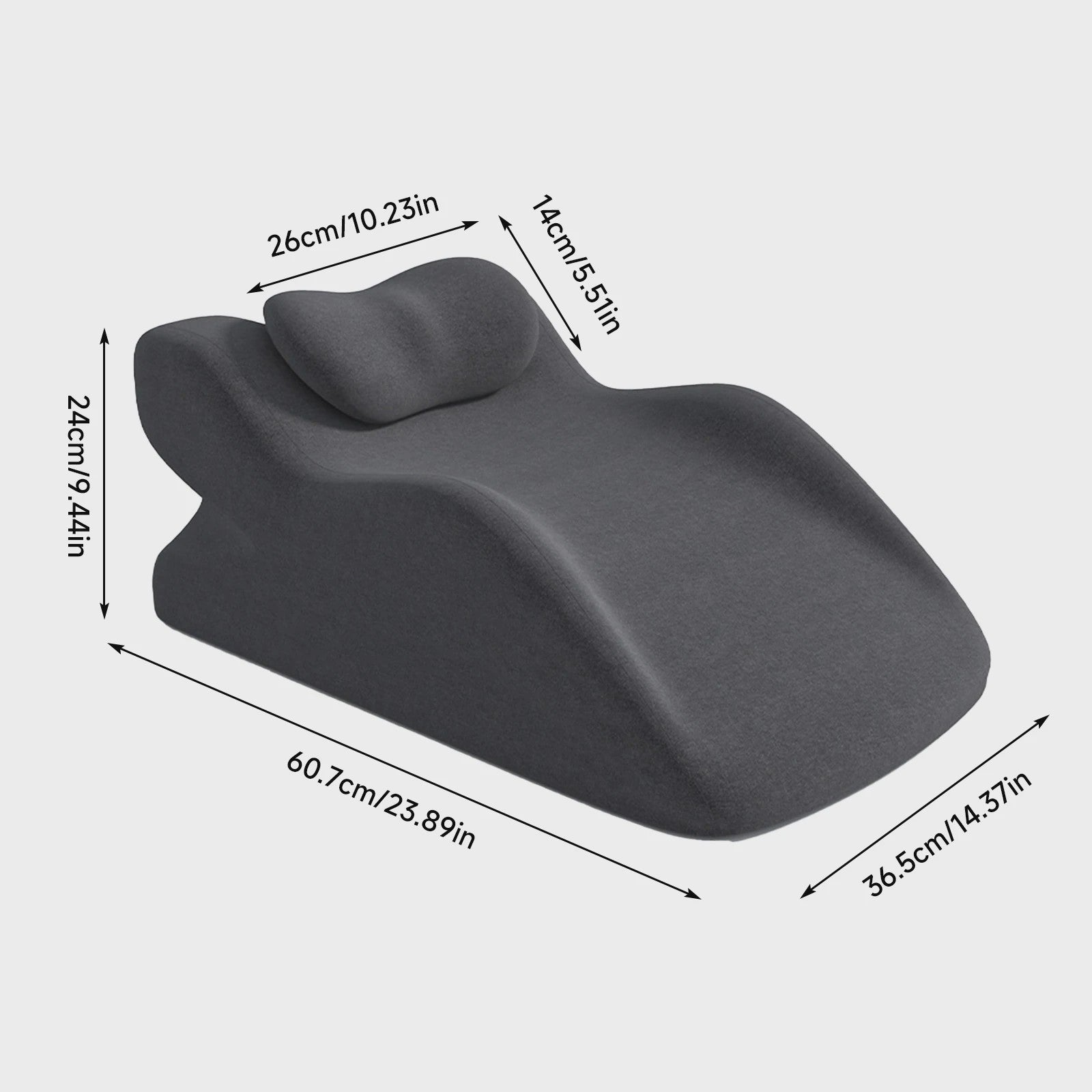 Ergonomisch Wigkussen van Traagschuim voor Ontspanning en Herstel