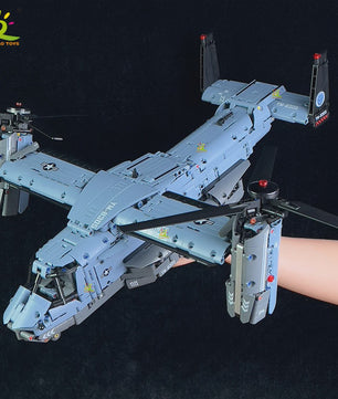 Bouwset V-22 Tiltrotor Vliegtuig & Helikopter - 1389 Stukjes Militair Model