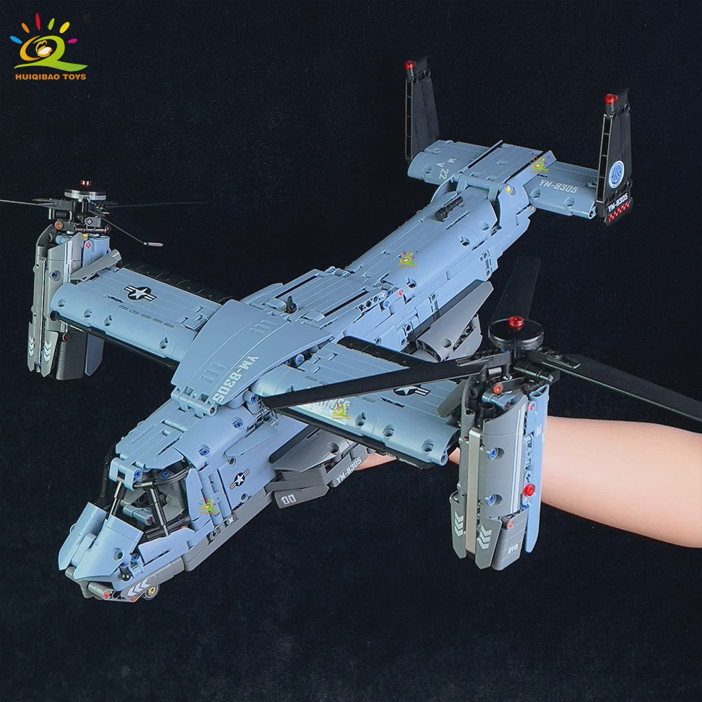 Bouwset V-22 Tiltrotor Vliegtuig & Helikopter - 1389 Stukjes Militair Model