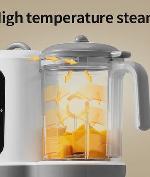 4-in-1 Slimme Babyvoeding Maker: Stoom, Pureer & Mix met Digitaal Display