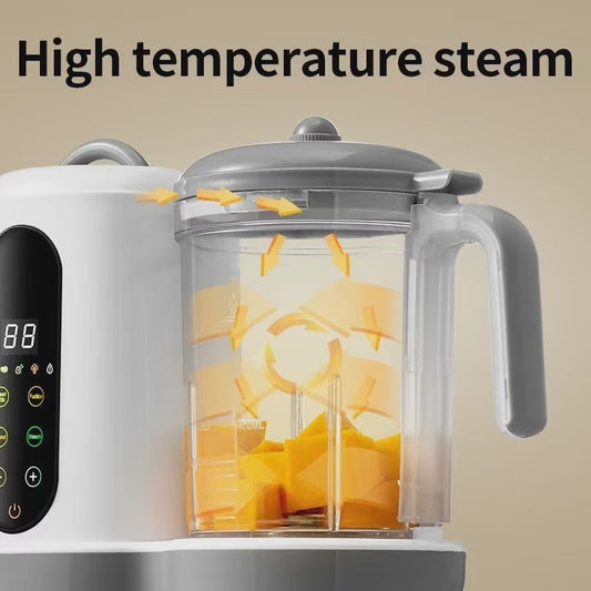 4-in-1 Slimme Babyvoeding Maker: Stoom, Pureer & Mix met Digitaal Display