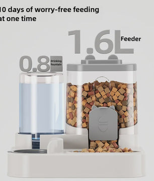 Automatische Voerbak en Waterdispenser voor Huisdieren - Anti-Knoei Ontwerp
